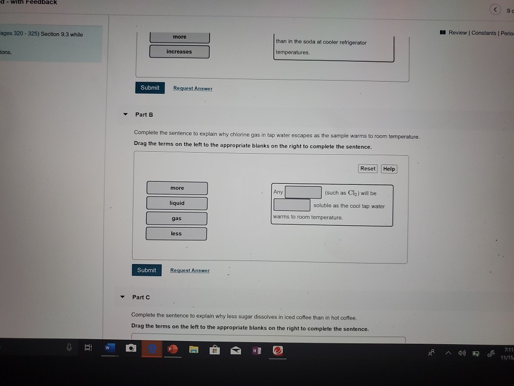 Solved Review | Constants | Per while Part A Complete the | Chegg.com