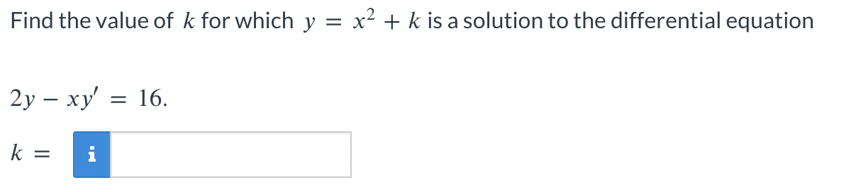 find the value of k if x 2 y 1