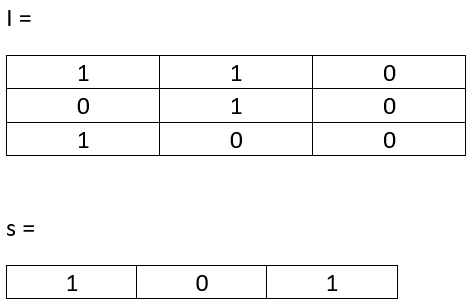 Solved According to following binary image I. Apply erosion | Chegg.com