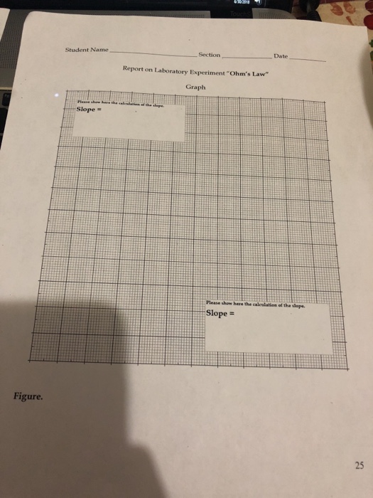 Solved Section Date Student Name Report on Laboratory | Chegg.com