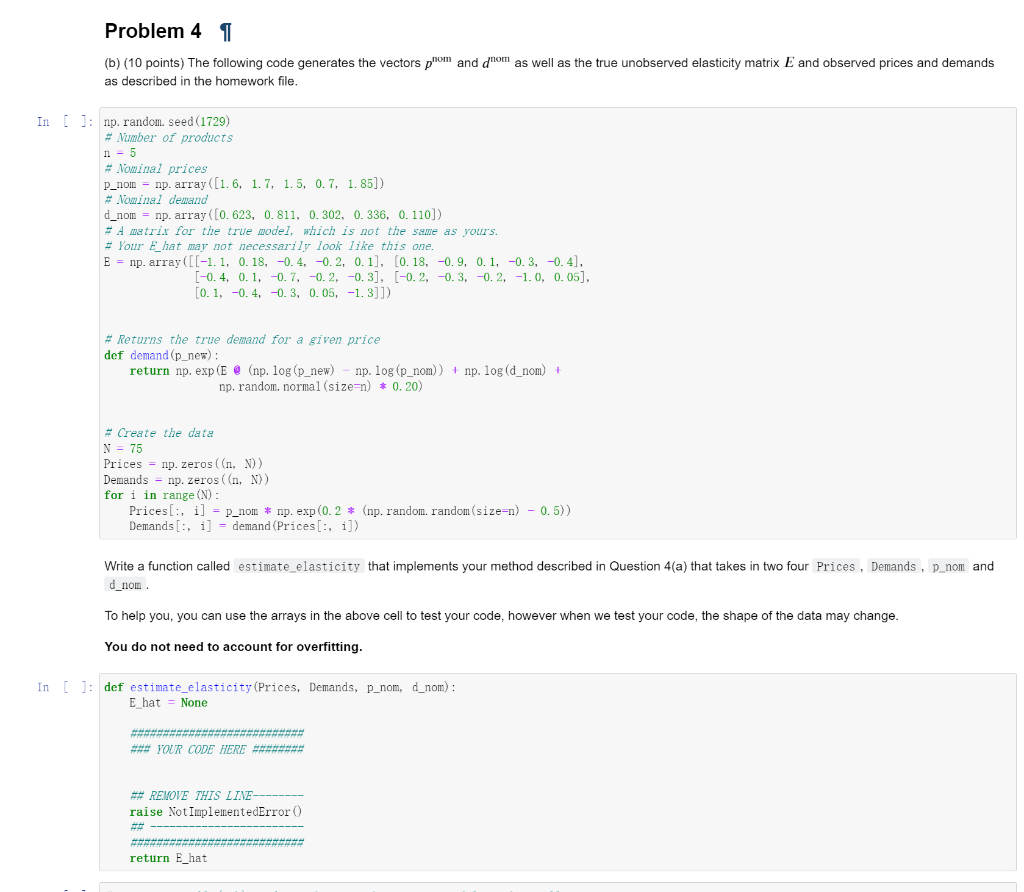 Problem 4 1 (b) (10 Points) The Following Code | Chegg.com