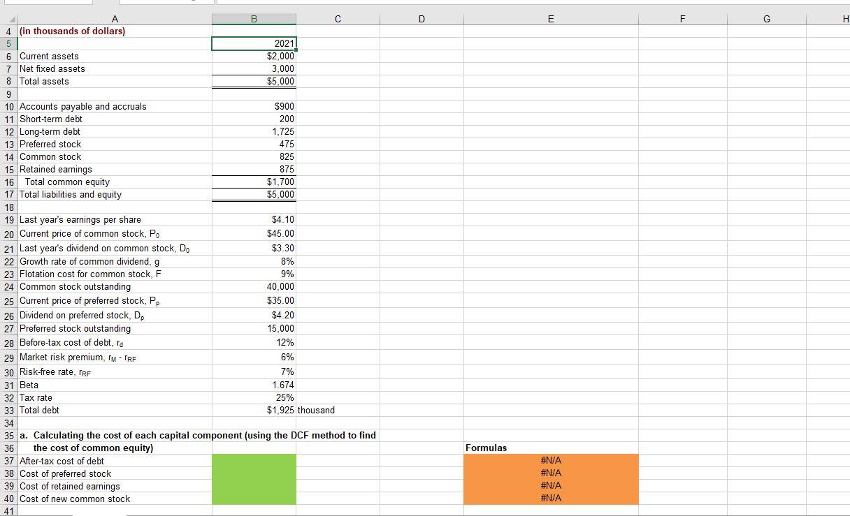 Solved Here is the condensed 2021 balance sheet for Skye