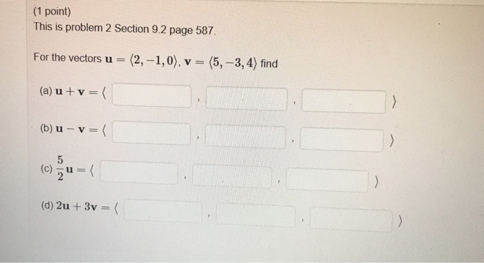 Solved (1 point) This is problem 2 Section 9.2 page 587 For | Chegg.com