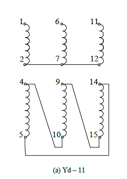 Draw up a table showing the winding voltage, | Chegg.com