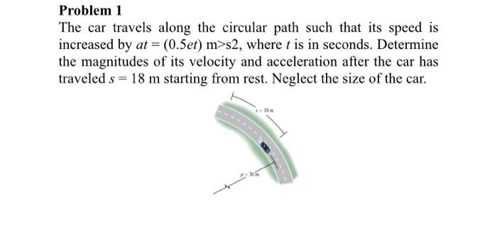 Solved Problem 1 The Car Travels Along The Circular Path Chegg Solved Problem 1 The Car Travels Along The Circular Path Chegg