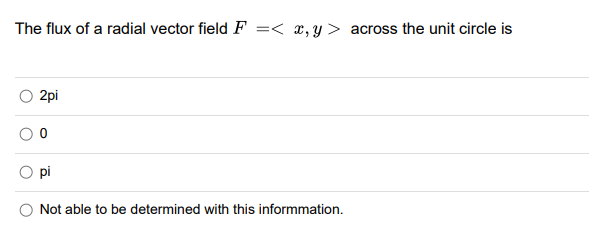 Solved The flux of a radial vector field F = across | Chegg.com