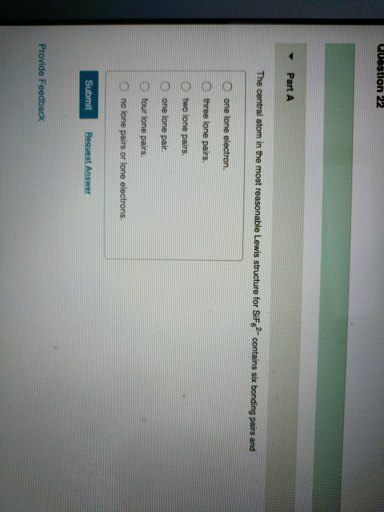 Solved Part A Consider the molecule below. Determine the | Chegg.com