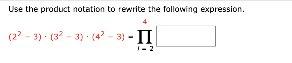 Solved Use the product notation to rewrite the following | Chegg.com