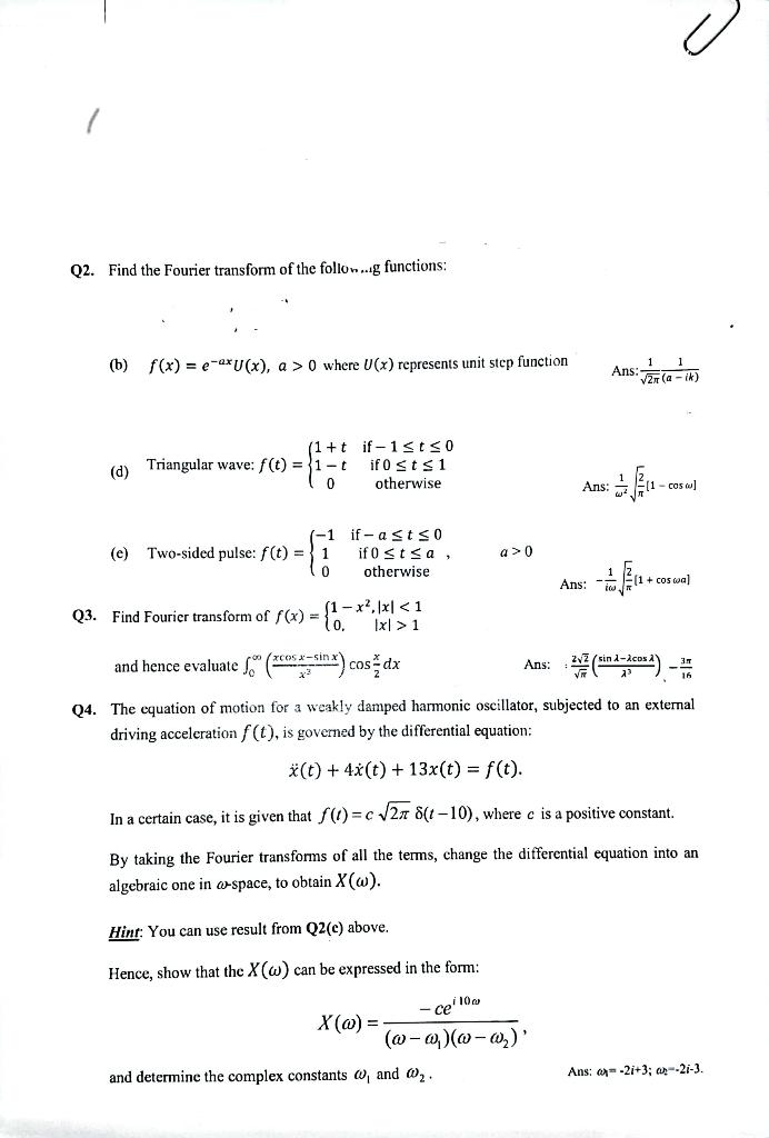 Solved Please answer all the following questions below | Chegg.com