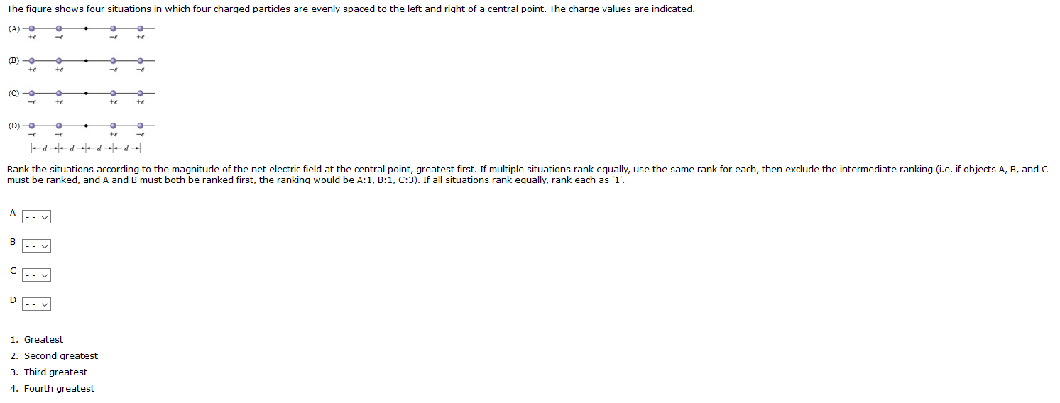 Solved The figure shows four situations in which four | Chegg.com