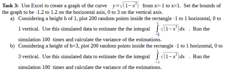 Solved Task 3: Use Excel to create a graph of the curve | Chegg.com