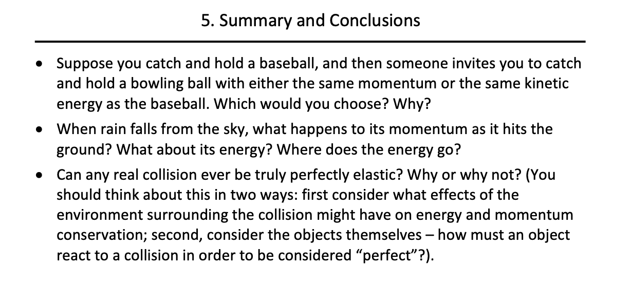 Solved 5 Summary And Conclusions Suppose You Catch And Chegg Com