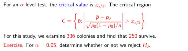 For An A Level Test The Critical Value Is Za 2 T Chegg Com