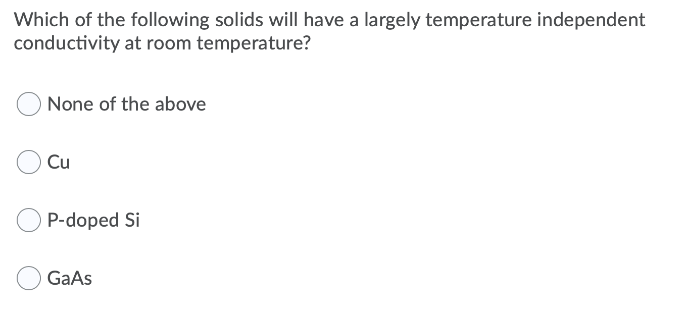 Solved Which Of The Following Solids Will Have A Largely Chegg Com