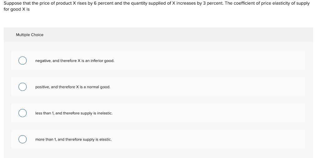 Solved Suppose that the price of product X rises by 6 | Chegg.com