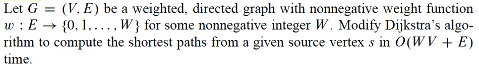 Solved Let G = (V, E) be a weighted, directed graph | Chegg.com