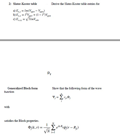 Koster Method Slater-Koster表に対する一般公式 | Slater Koster Method Pdf – PVPG