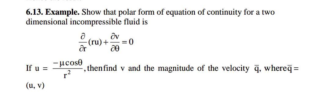 Solved 6.13. Example. Show that polar form of equation of | Chegg.com