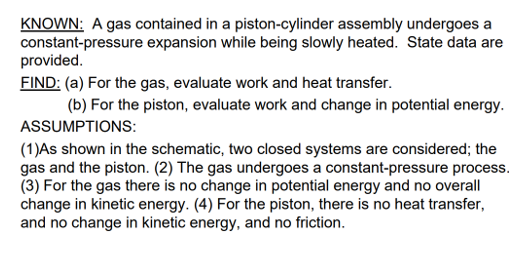 Solved A Gas Contained Within A Piston-cylinder Assembly As | Chegg.com