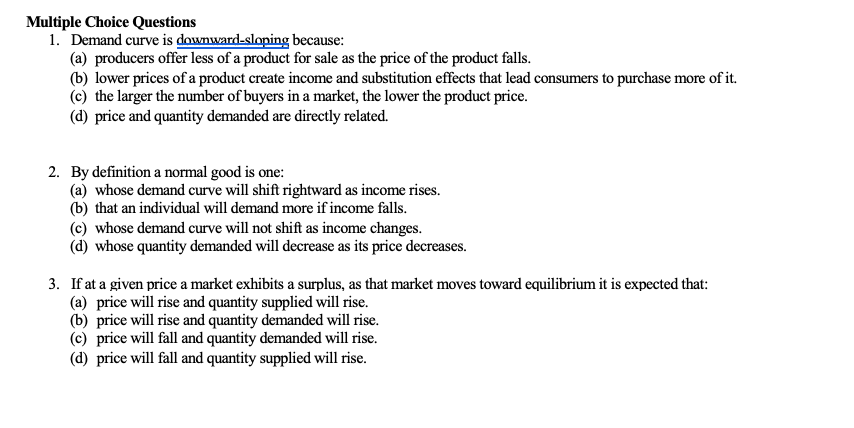 What causes rightward shift in the demand curve Mcq?