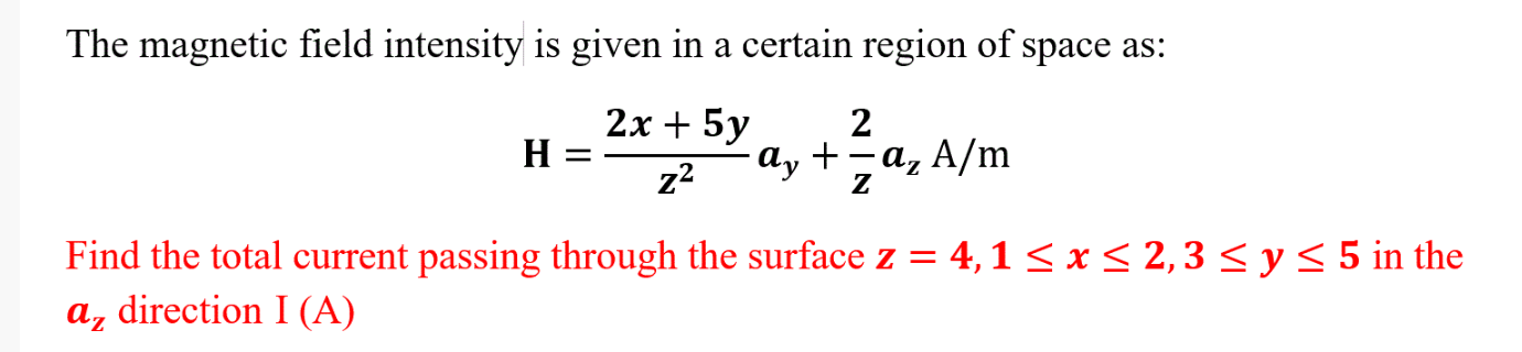 Solved For A Current Distribution In Free Space, The | Chegg.com