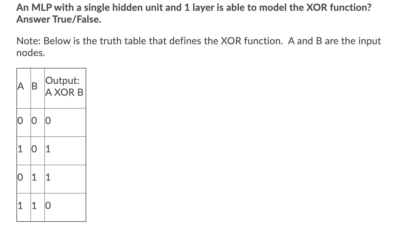 Solved An MLP with a single hidden unit and 1 layer is able | Chegg.com
