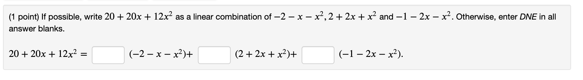 1 x 2 to the power of 20