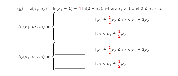 Solved For each of the following utility functions, | Chegg.com
