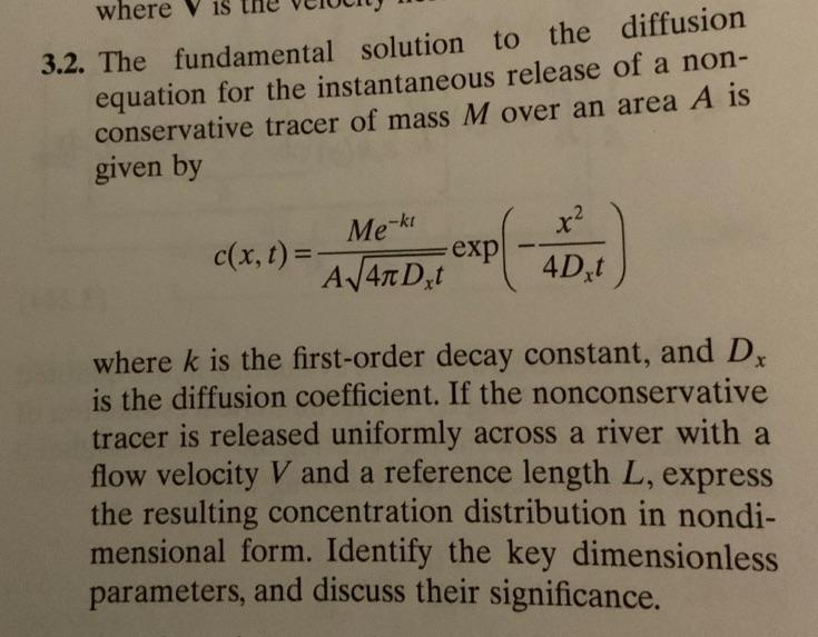 where 3.2. The fundamental solution to the diffusion | Chegg.com