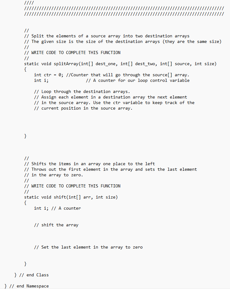 Solved For your program you will complete code that plays | Chegg.com