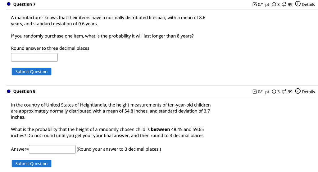 Solved Question 4 B0 1 For a standard normal distribution Chegg