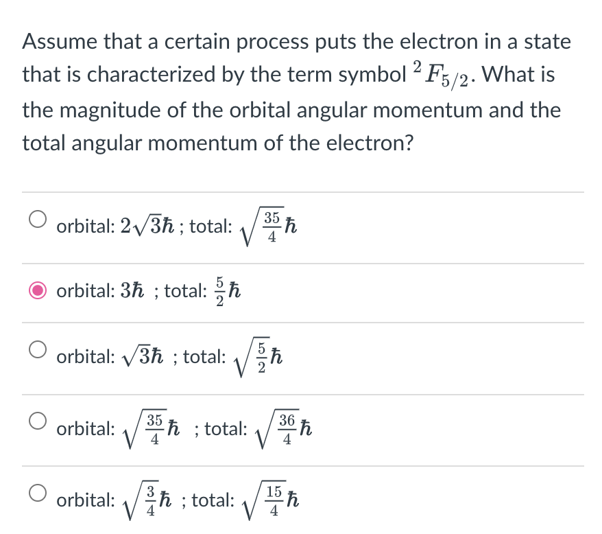 Solved Consider An Electron In The Hydrogen Atom. The | Chegg.com