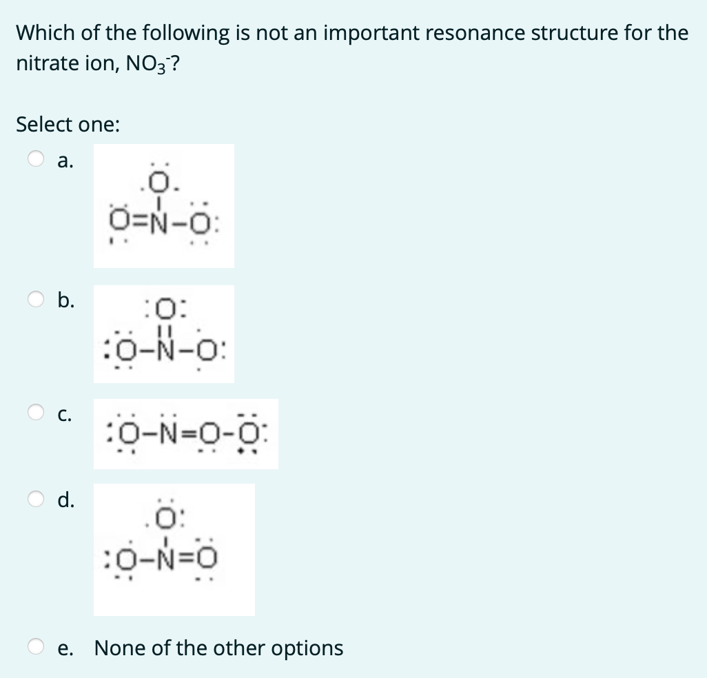 Solved Which of the following bonds is ionic? Select one: a. | Chegg.com