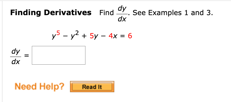 Solved Finding Derivatives Find Dxdy See Examples 1 And 3 2105