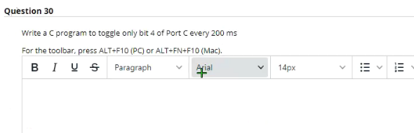 Solved Question 30 Write a C program to toggle only bit 4 of | Chegg.com