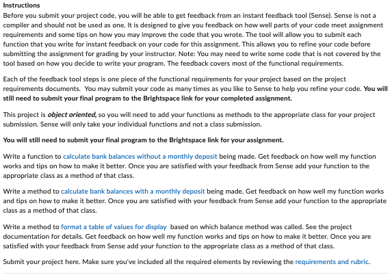 instant feedback tool 2 3 assignment write a class