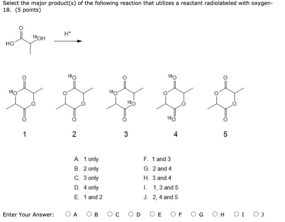 Solved Select the major product(s) of the following reaction