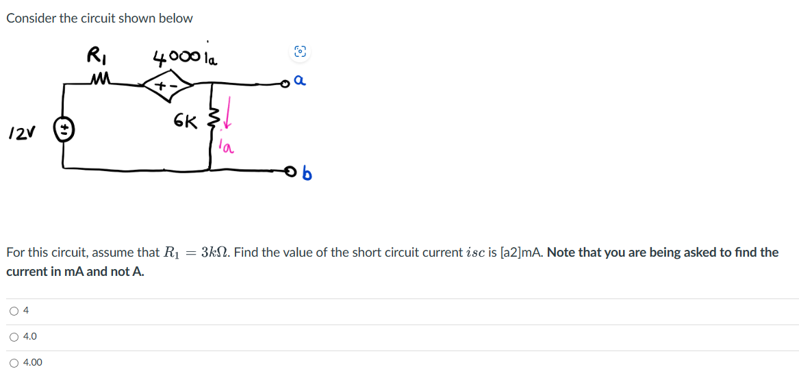 Solved Consider The Circuit Shown Below For This Circuit, | Chegg.com