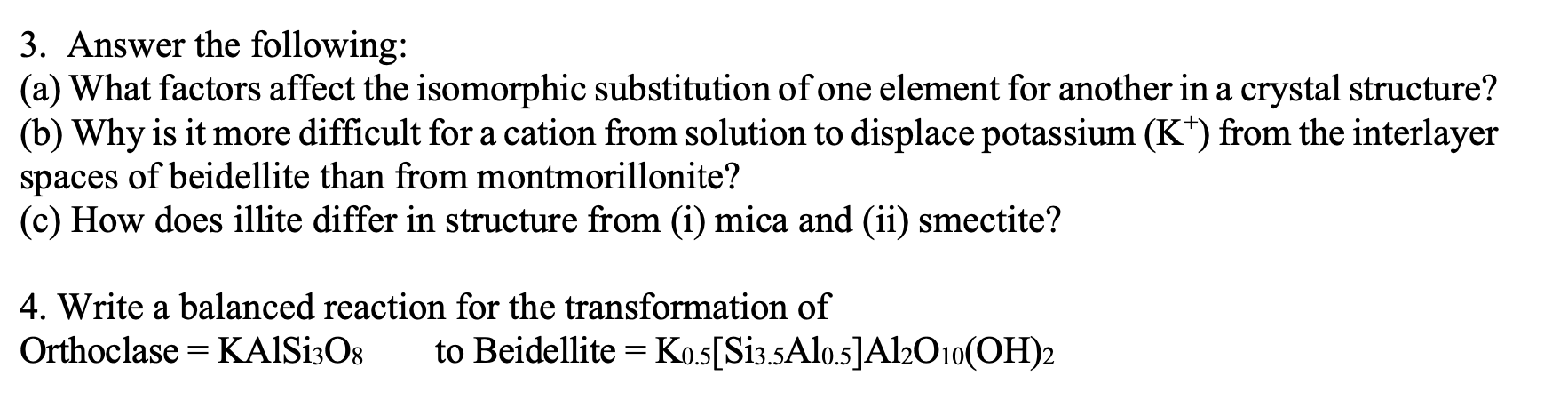 Solved 3. Answer The Following: (a) What Factors Affect The | Chegg.com