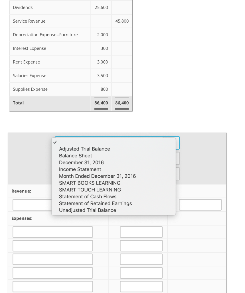 Solved 1 Using The Adjusted Trial Balance, Complete The | Chegg.com