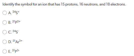 negative ions have protons than electrons