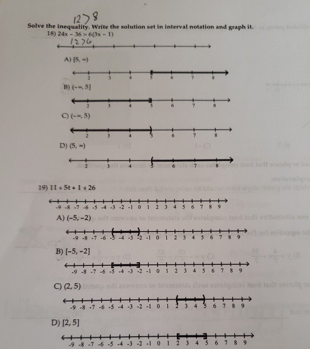 Solved 1278 Solve the inequality. Write the solution set in | Chegg.com