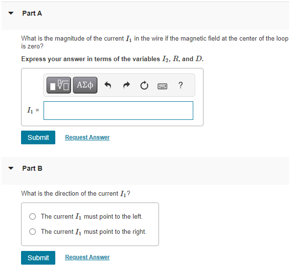 Solved A Circular Loop Has Radius R And Carries Current I2 | Chegg.com