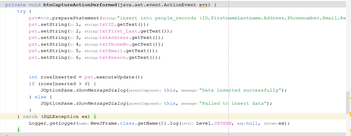 Solved Provide a java code to link to edit/update button so | Chegg.com