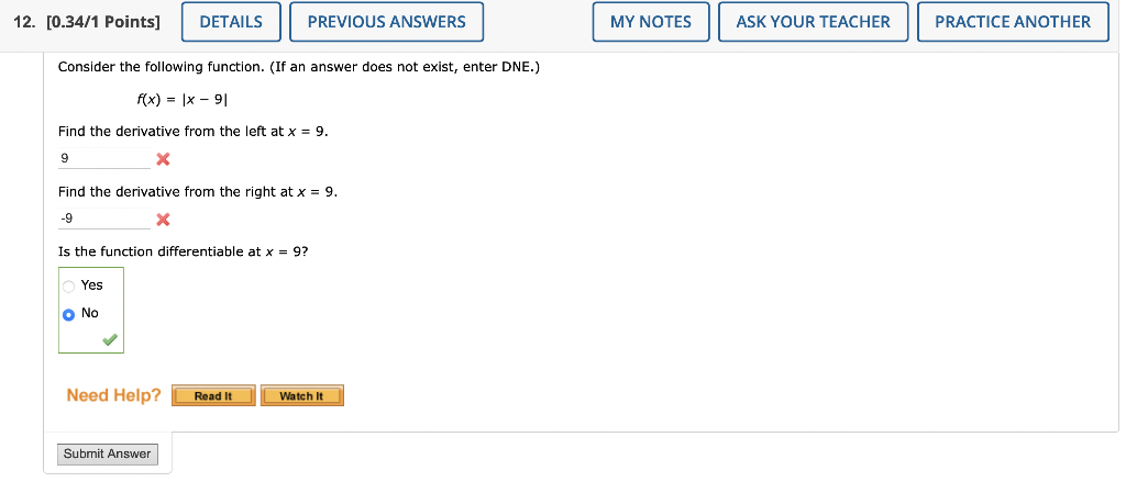 Solved Identify a function f that satisfies the given | Chegg.com