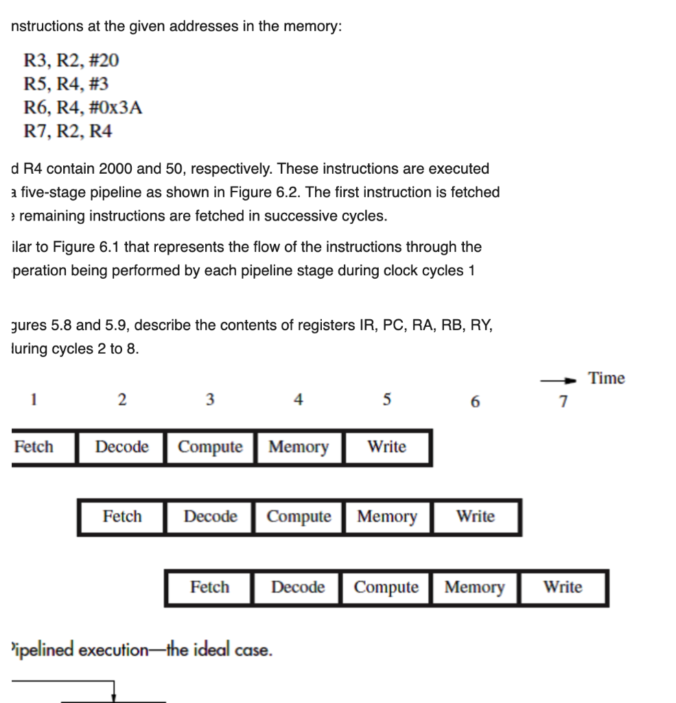 Repeat Problem 6.1 for the following program: 1000 | Chegg.com