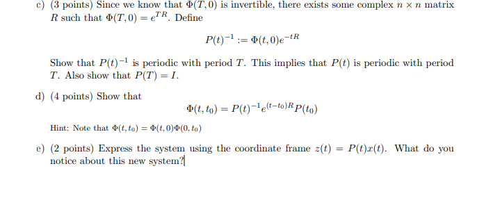 Solve D AND E PLZ Problem 8 (15 points). Periodic | Chegg.com