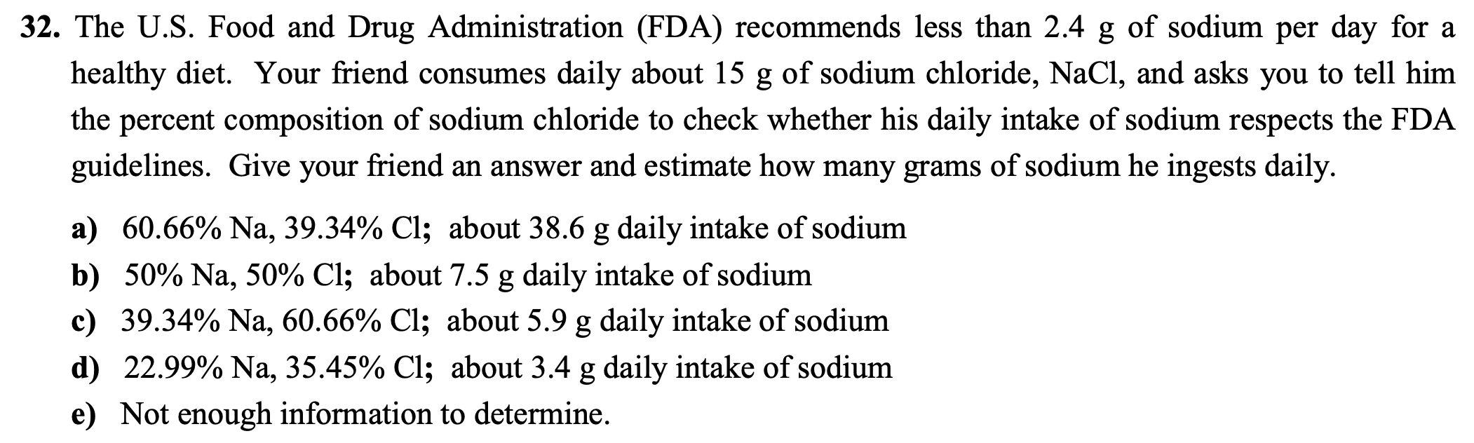 Make sure you are getting in an appropriate amount of sodium each