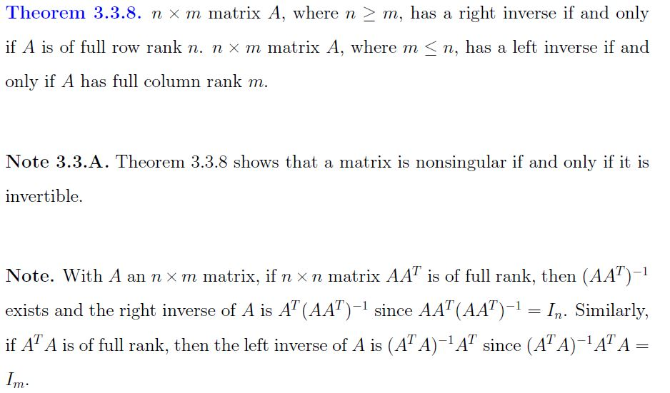 Solved Theorem 3.3.8. nx m matrix A where n m has a Chegg