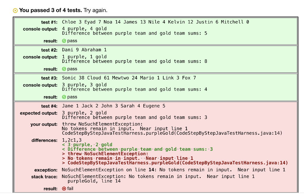 Solved Java Problem: here are the question and my current | Chegg.com